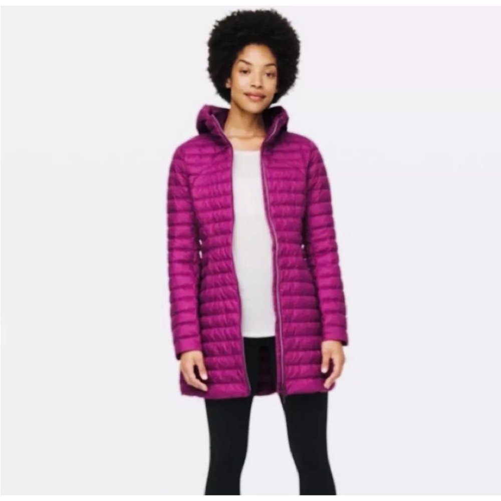 Lululemon Pack It Down Long Jacket Marvel Raspberry Color sz.6